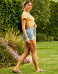 LEVI'S 501 High Rise Womens Denim Shorts - Quiet Riot image number 7