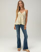 RSQ Womens Polka Dot Babydoll Top image number 5