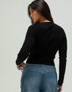 RSQ Pointelle Scallop Womens Pullover Sweater image number 4