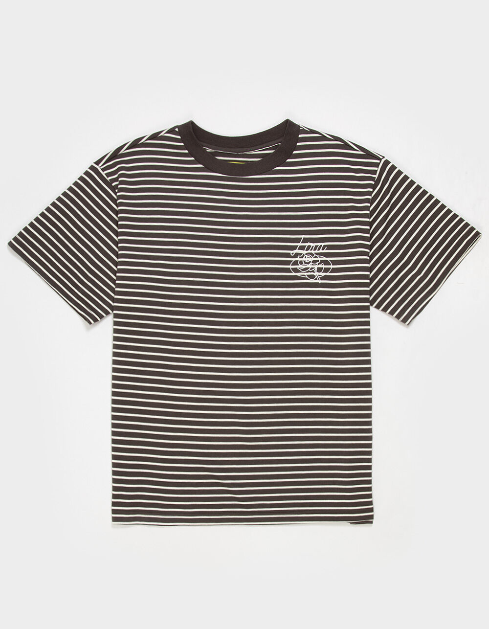 LIRA Mens Stripe Tee - BROWN/WHITE | Tillys