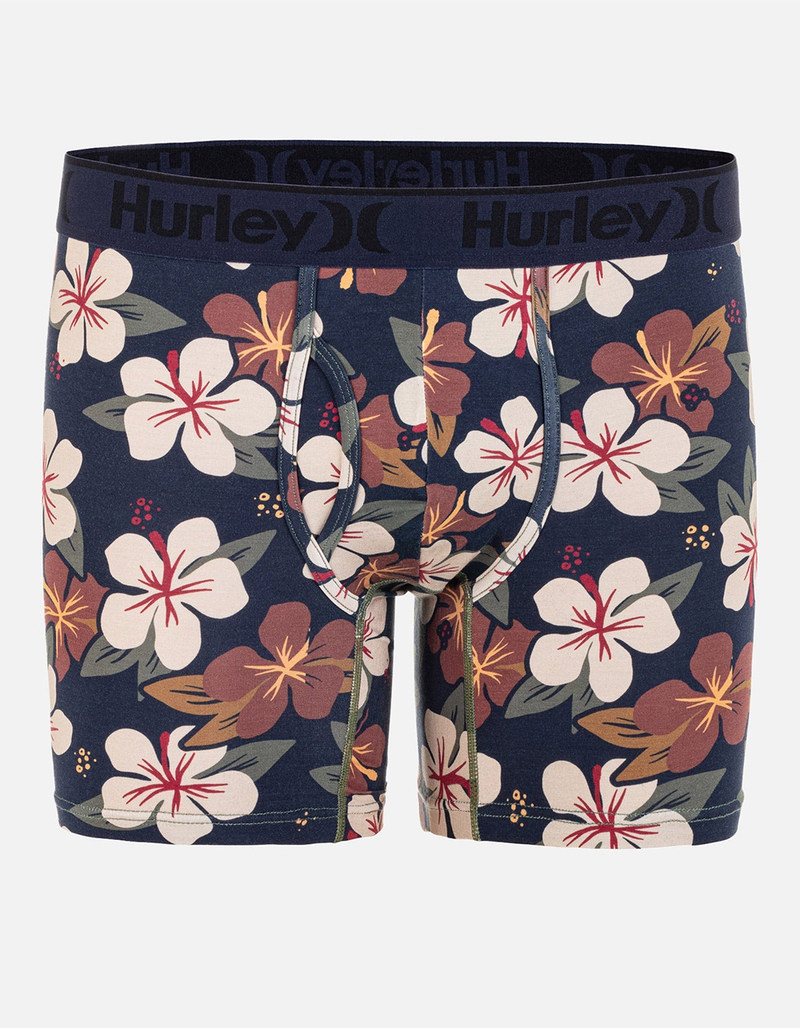 HURLEY Supersoft Printed Mens Boxer Briefs image number 0