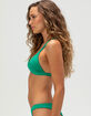 FULL TILT Ruched Fixed Triangle Bikini Top image number 2
