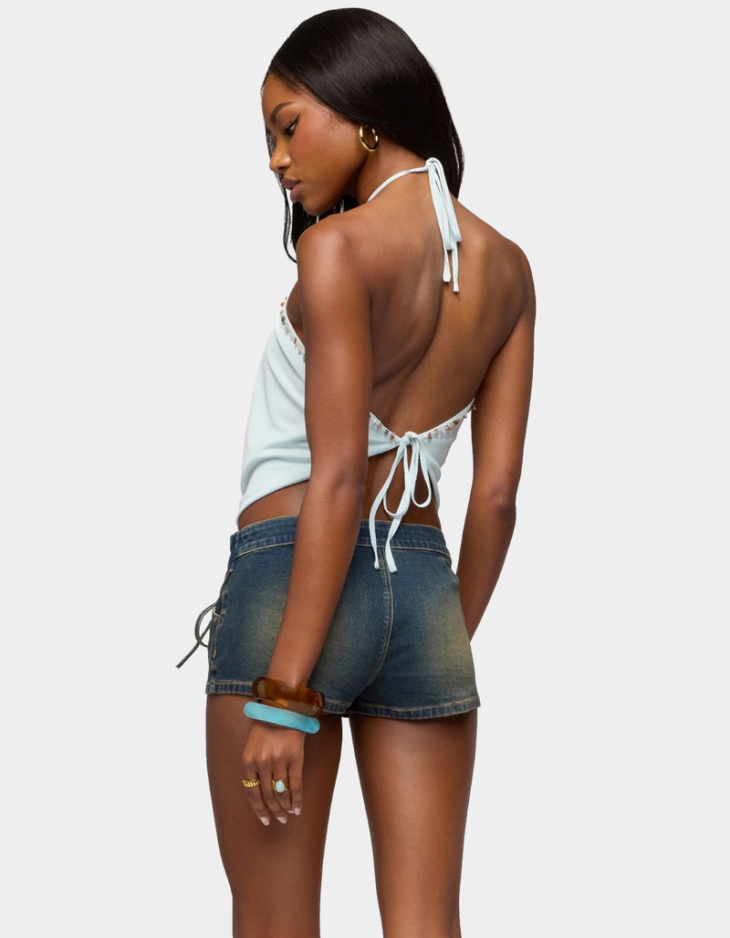 EDIKTED Stone Backless Cowl Neck Top image number 2