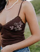 FULL TILT Womens Beaded Tank Top image number 6