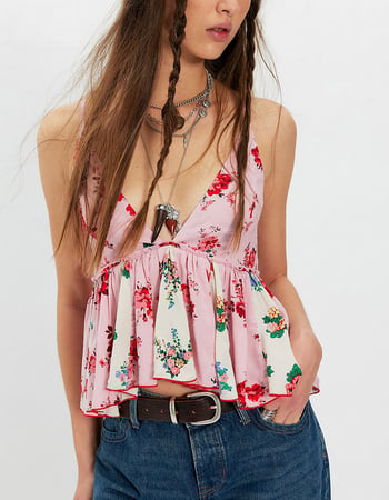 FREE PEOPLE Tillie Womens Babydoll Top Primary Image