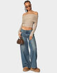 EDIKTED Lili Fold Over Knit Top image number 2