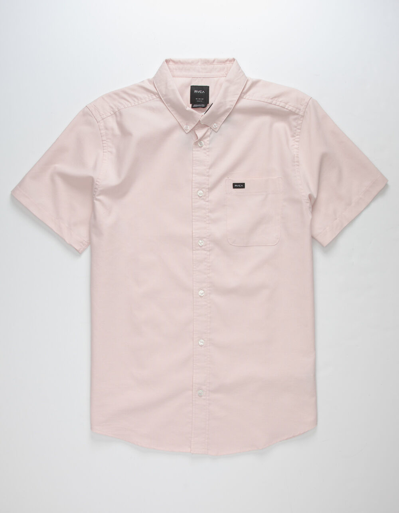 RVCA That'll Do Oxford Pink Mens Shirt image number 0