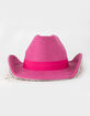 Dangle Rhinestone Womens Cowboy Hat image number 3