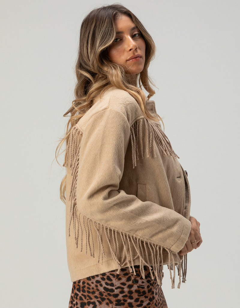RSQ Womens Fringe Shacket image number 1