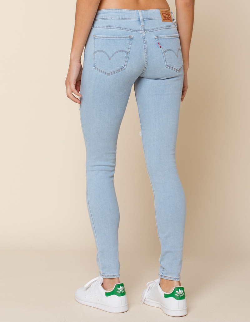 LEVI'S 711 Womens Light Wash Skinny Jeans image number 3