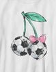 SOCCER Cherries Unisex Kids Tee image number 2