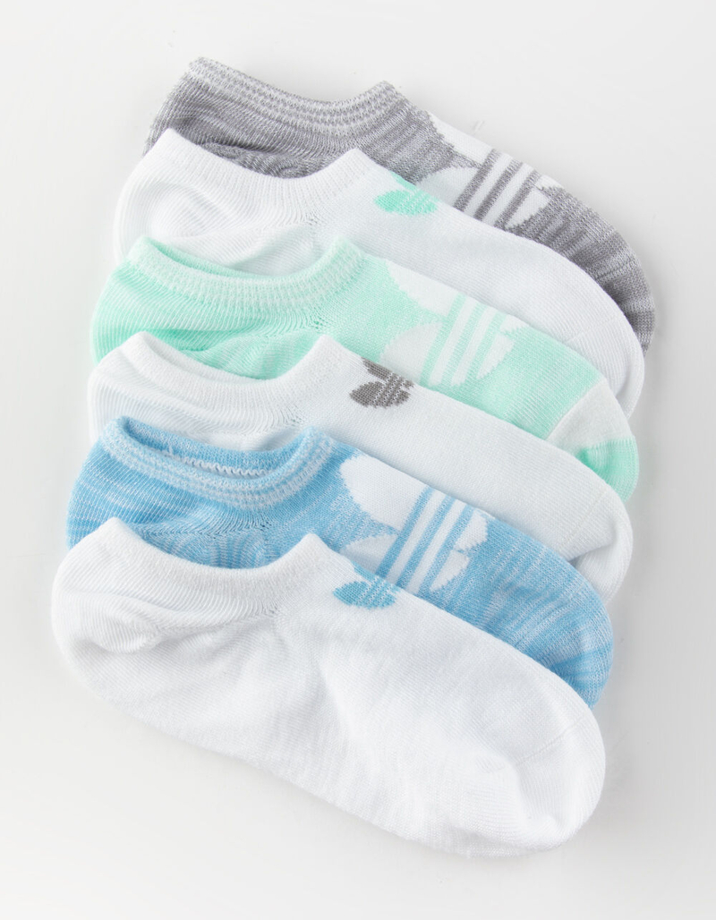 ADIDAS 6 Pack Originals Trefoil Multi Womens No Show Socks image number 0