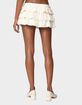 EDIKTED Margaux Textured Ruffle Mini Skort image number 4