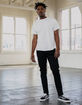 RSQ Mens Slim Taper Black Jeans image number 1