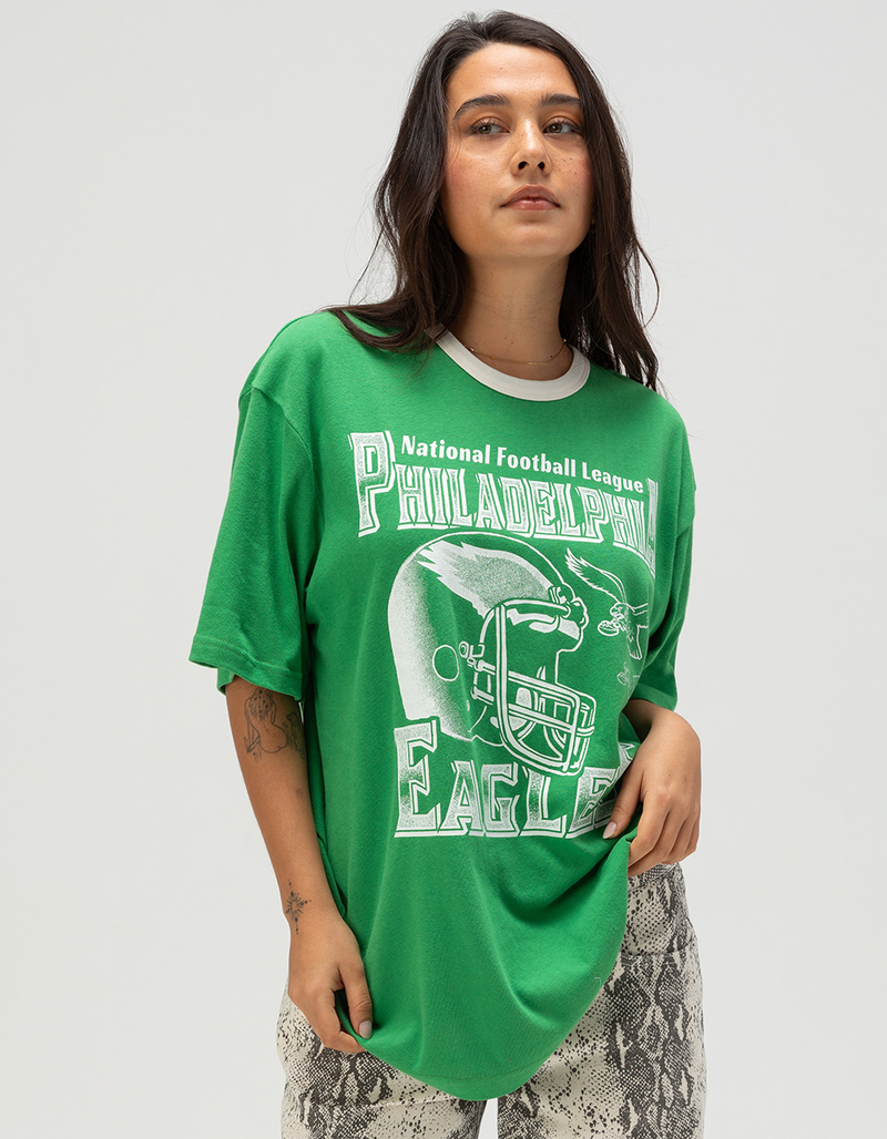 JUNK FOOD Philadelphia Eagles Oversized Ringer Tee image number 4