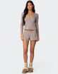 EDIKTED Keely Pointelle Shorts image number 5