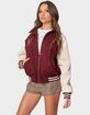 EDIKTED Varsity Oversized Bomber Jacket image number 3