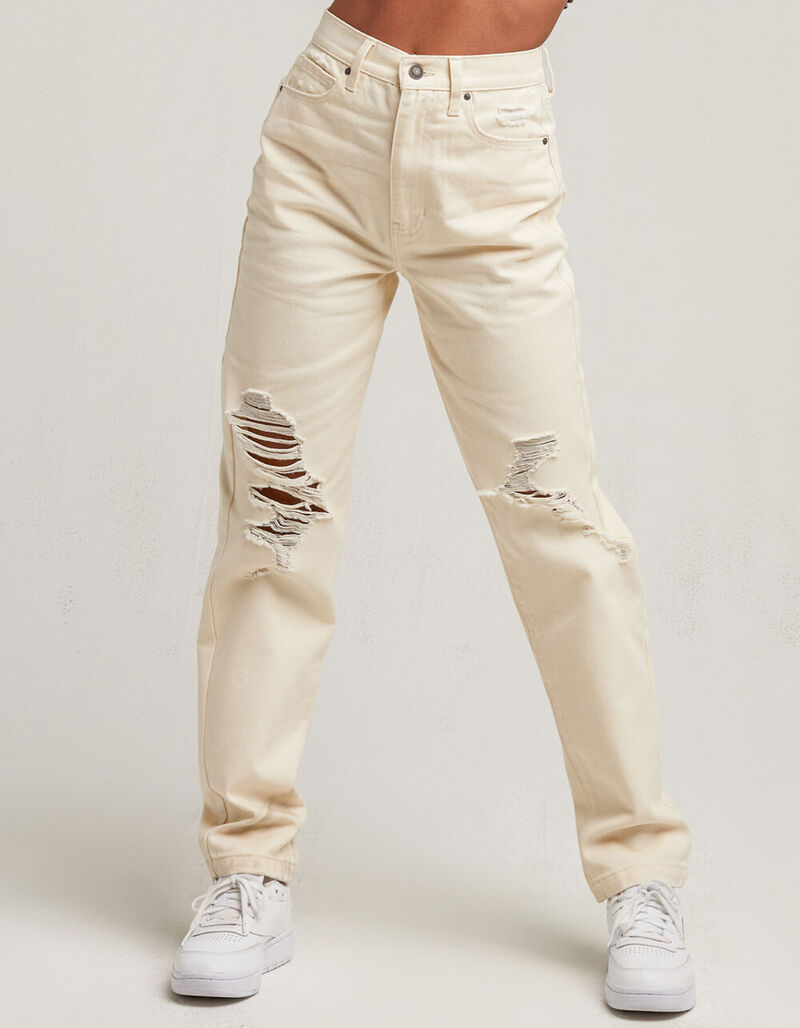 RSQ 90s Womens Ecru Jeans ECRU 406672427