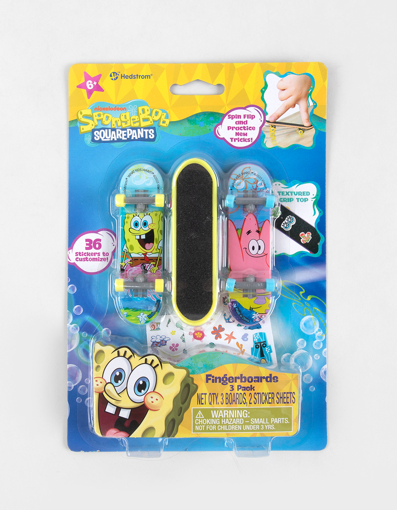SPONGEBOB SQUAREPANTS 3 Pack Fingerboards image number 0
