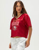 SAN FRANCISCO 49ERS Fight Song Womens Crop Mesh Jersey image number 3