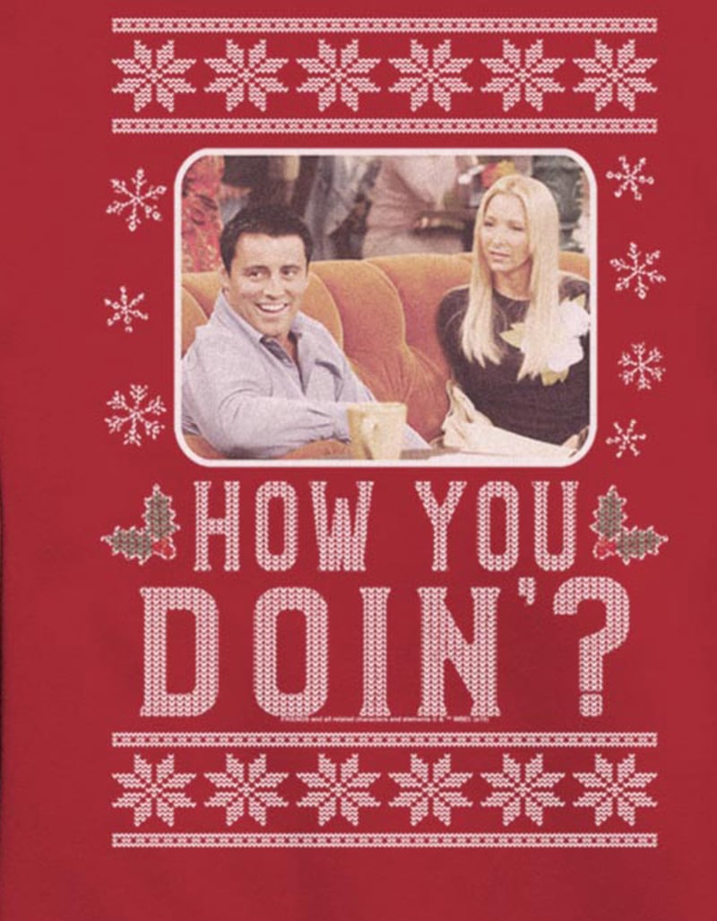 FRIENDS How You Doin' Unisex Holiday Sweatshirt image number 1