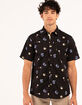 RSQ Mens Ditsy Skull Button Up Shirt image number 1