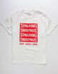 SPALDING Split Wordmark White Mens T-Shirt image number 1