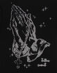 LA FAMILIA Prayer Hands Mens Rhinestone Boxy Tee image number 3