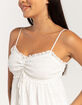 RSQ Womens Cinch Bust Texture Babydoll Dress image number 2