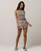 SKY AND SPARROW Floral Ruffle Womens Shorts image number 4