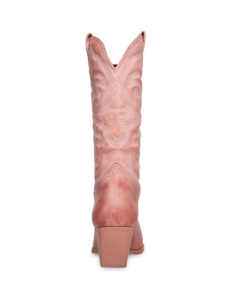 STEVE MADDEN West Womens Leather Pink Boots image number 4