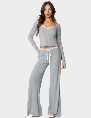 EDIKTED Peekaboo Lace Pants Alternative Image