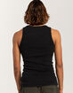 RSQ Mens Washed Fitted Rib Tank Top image number 5