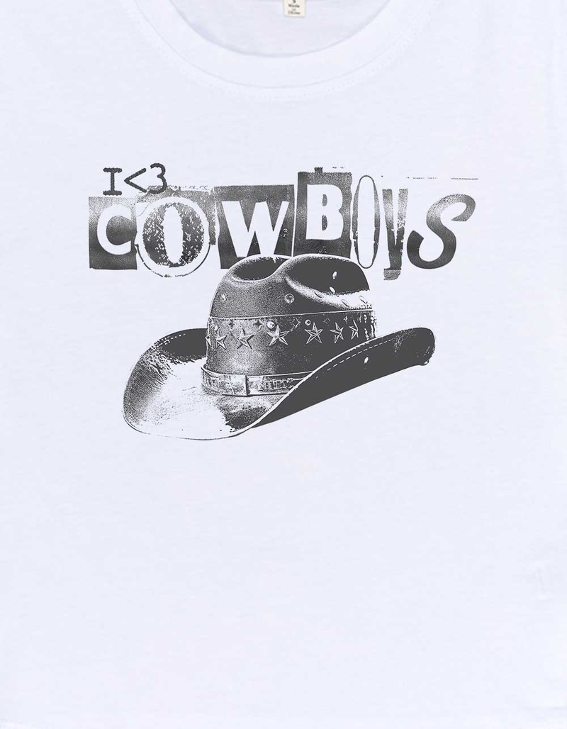 WESTERN Love Cowboys Womens Baby Tee image number 2