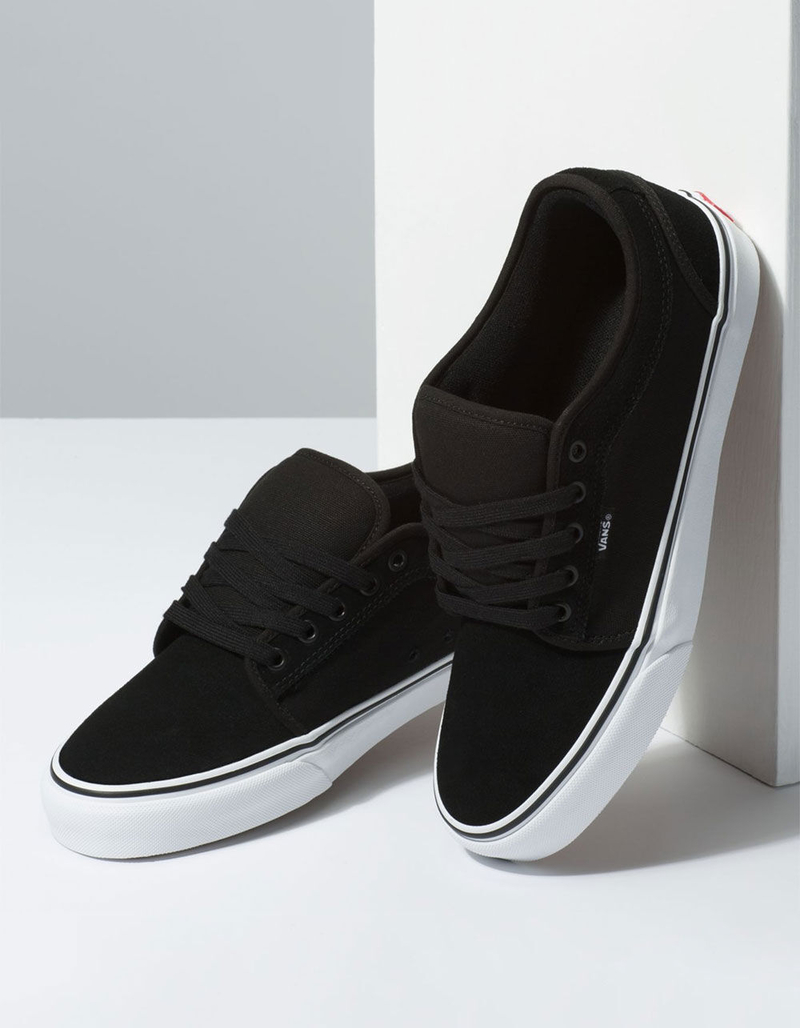 VANS Suede Chukka Low Black & True White Shoes image number 3
