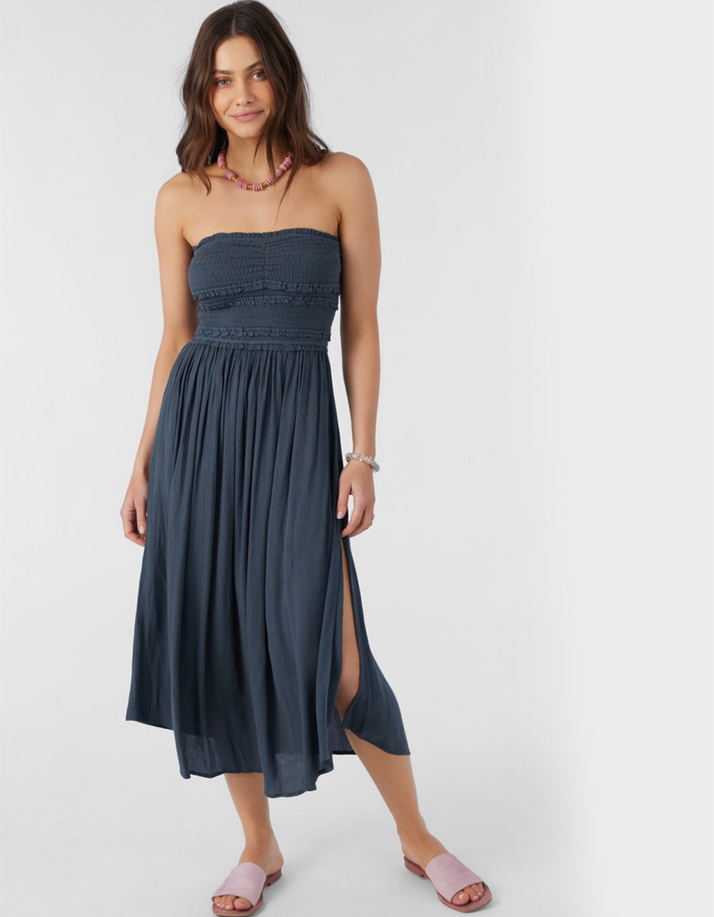 navy lace midi dress Ocean Lace Long Sleeve Dress 6 / Ocean main image 0