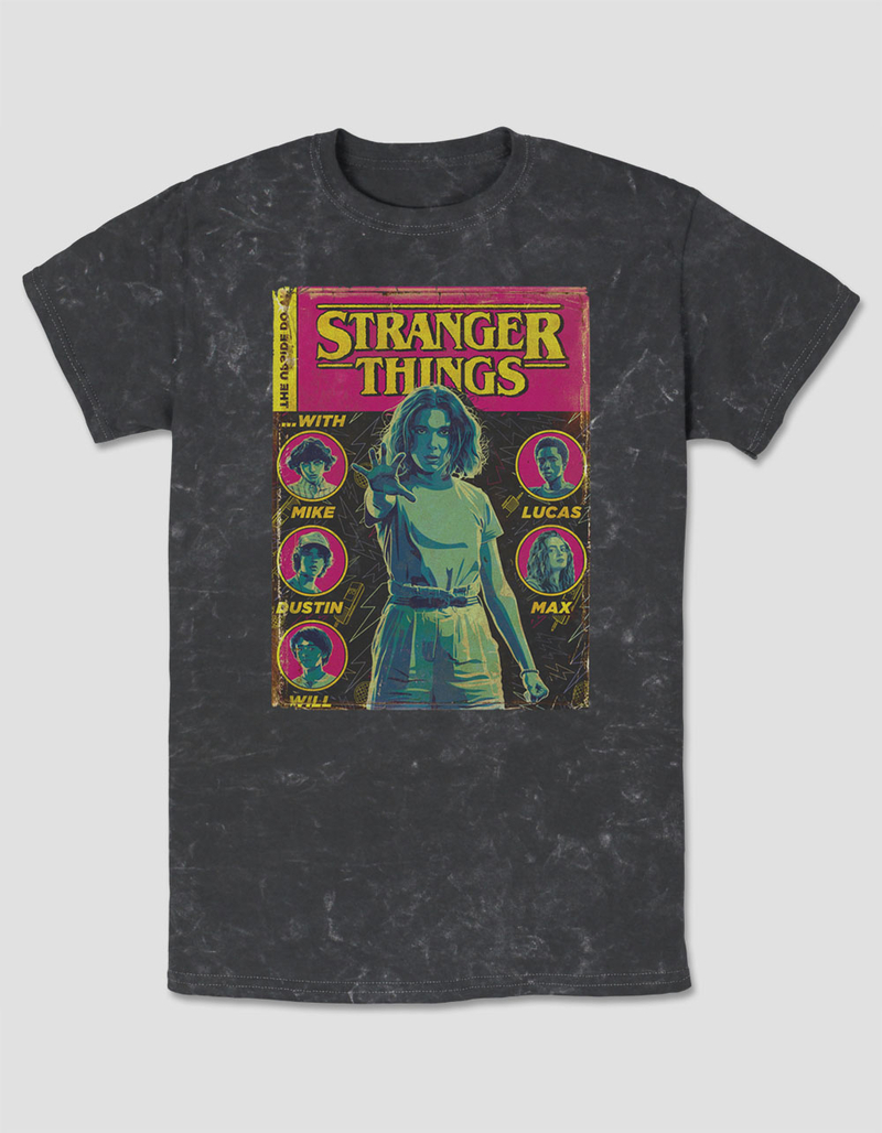 STRANGER THINGS Comic Cover Unisex Tee image number 0