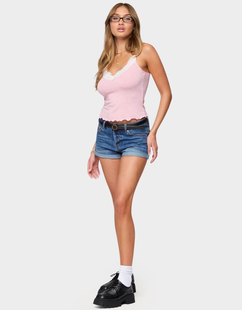 EDIKTED Gabrietta Lacey Tank Top image number 4
