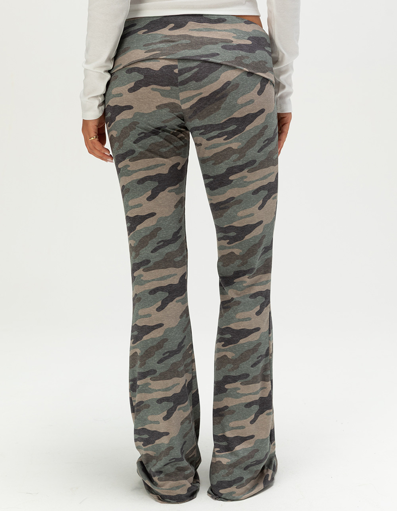 FULL TILT Fold Over Waistband Womens Flared Pants image number 3