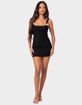 EDIKTED Bryna Ribbed Bow Mini Dress image number 2