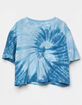 VINTAGE HAVANA Nautical Swirl Girls Tie Dye Pocket Tee image number 1