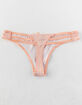 FULL TILT Micro Stripe Coral Thong image number 2