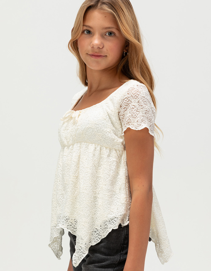 RSQ Girls Texture Babydoll Top image number 3