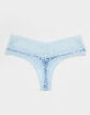 FULL TILT Stretch Cotton Lace Trim Thong image number 2