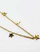 DO EVERYTHING IN LOVE 14K Gold Dipped Layered Moon & Star Necklace image number 3