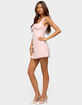 EDIKTED Citrina Lacey Striped Mini Dress image number 2