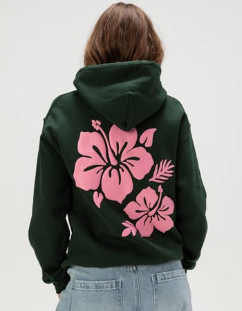 RIOT SOCIETY Hibiscus Womens Hoodie Alternative Image