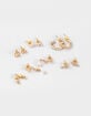 FULL TILT 6 Pack Rhinestone Dangle Earrings image number 1