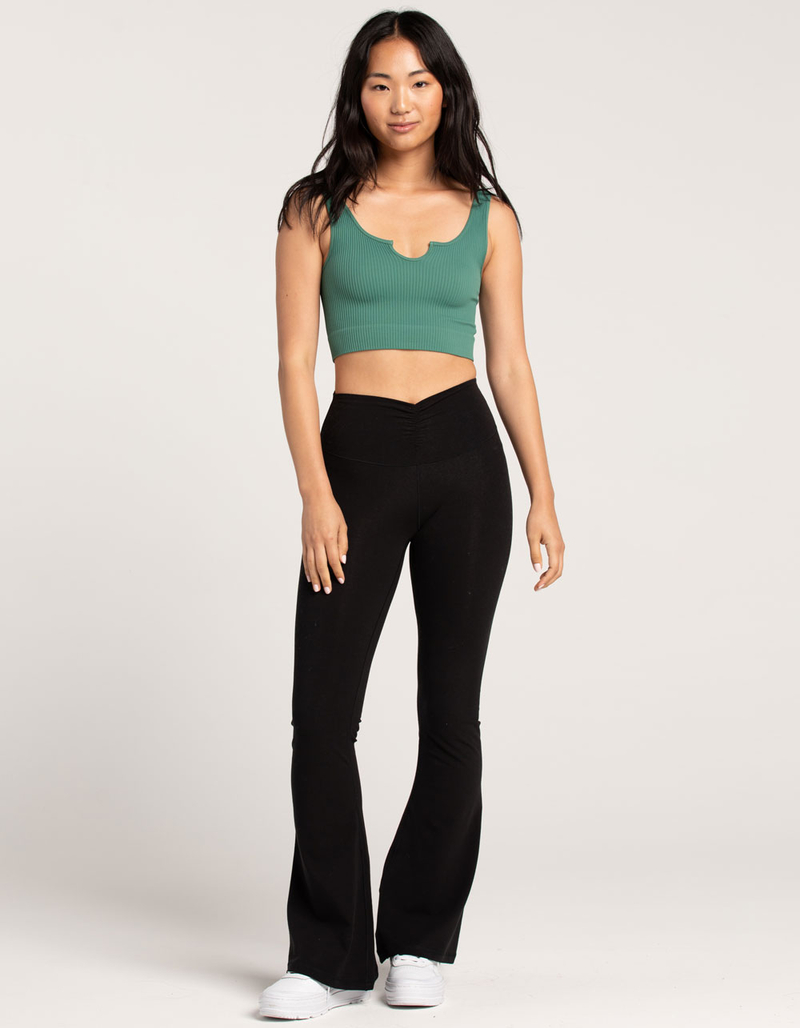 FULL TILT Seamless Notch Neck Womens Tank Top image number 3