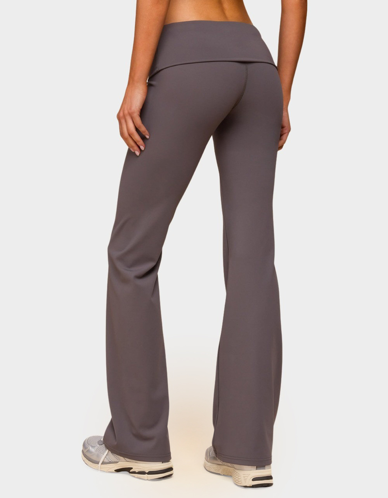 EDIKTED Oriane Foldover Flared Leggings image number 2